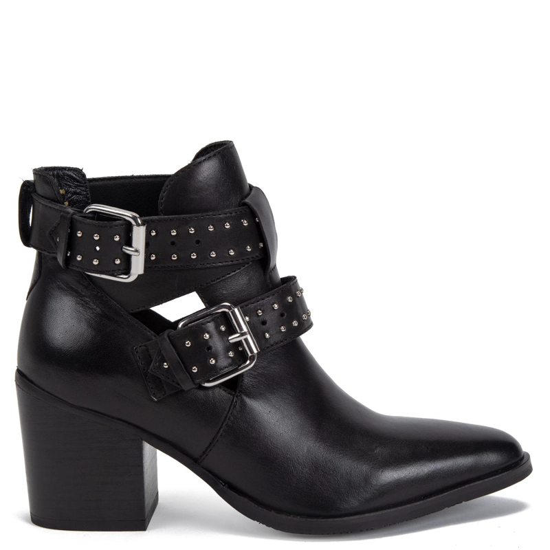BOTIN DE CUERO MUJER GACEL NEGRO BRUNA 0661143 - 1