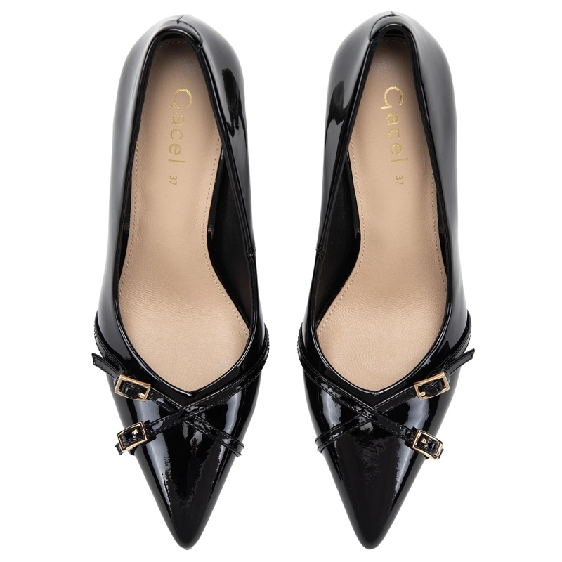 ZAPATO DE CUERO MUJER GACEL NEGRO BEGA 0661127 - 4