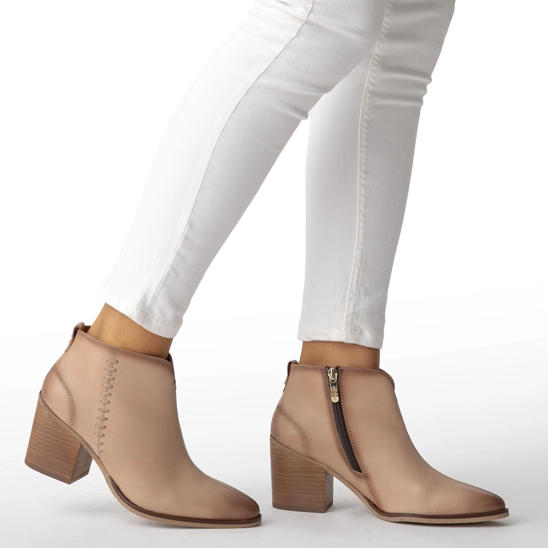 BOTIN DE CUERO MUJER GACEL ARENA BRUNA - 2