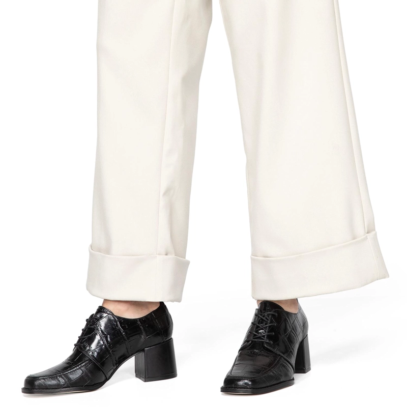 ZAPATO DE CUERO MUJER GACEL NEGRO KLAUDIA - 2