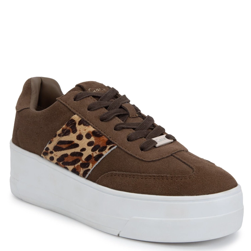 ZAPATILLA DE CUERO MUJER GACEL CAFE ROSI - 1
