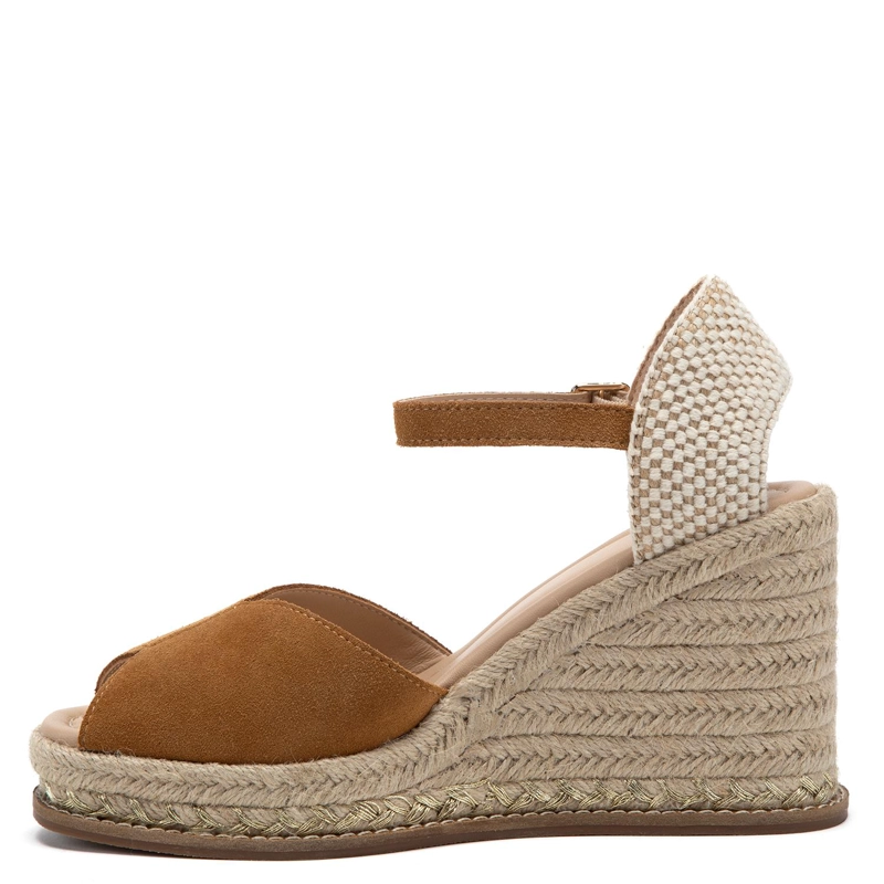 ALPARGATA DE CUERO MUJER GACEL CAMEL ADELA - 3