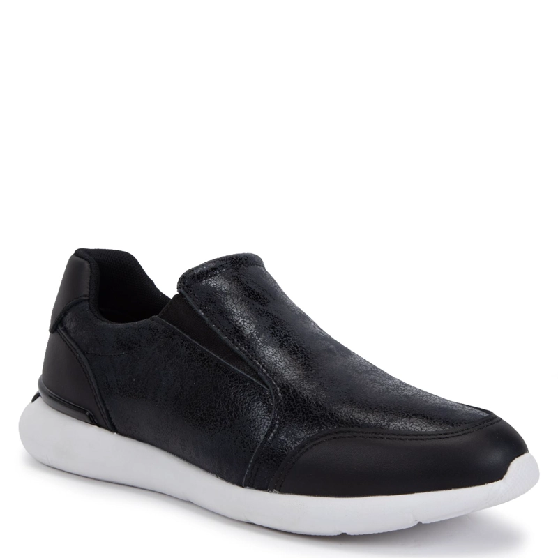 ZAPATILLA DE CUERO MUJER GACEL NEGRO STEFFY - 1