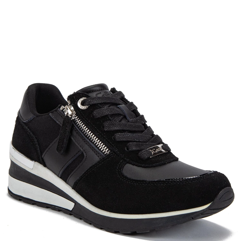ZAPATILLA DE CUERO MUJER GACEL NEGRO BRIE 0661135 - 3