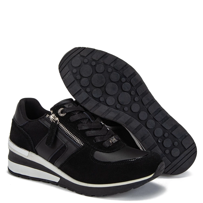ZAPATILLA DE CUERO MUJER GACEL NEGRO BRIE 0661135 - 4
