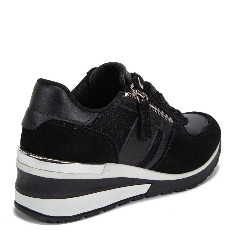 ZAPATILLA DE CUERO MUJER GACEL NEGRO BRIE 0661135 - 5