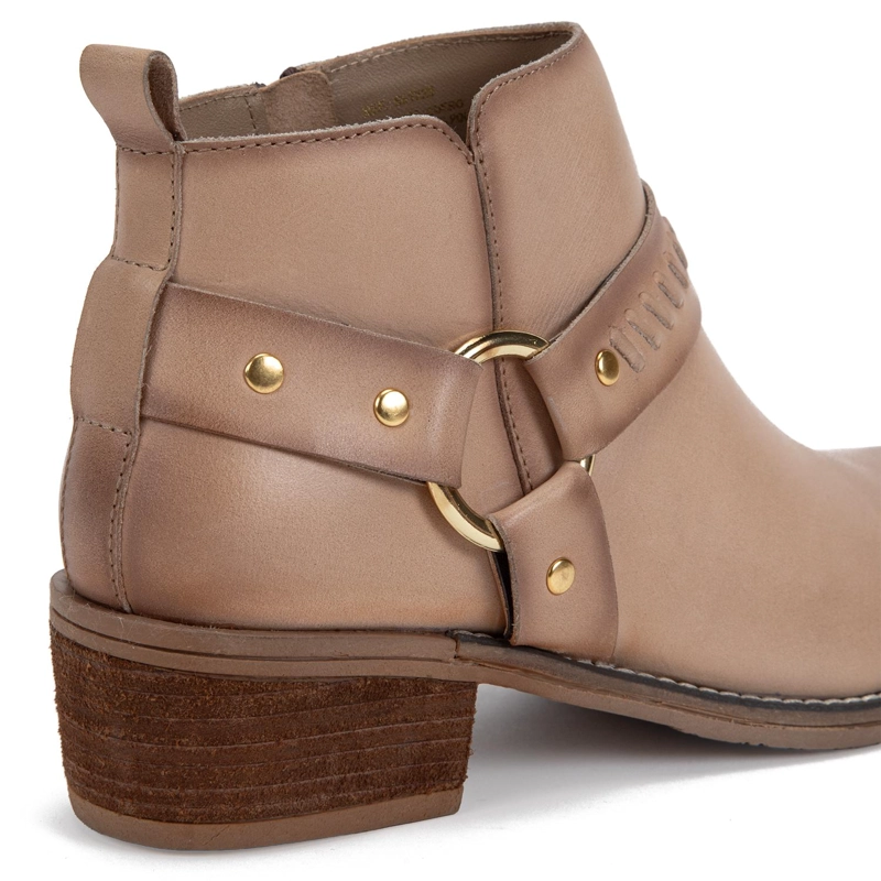 BOOTIE DE CUERO MUJER GACEL ARENA GINA 0661228 - 4