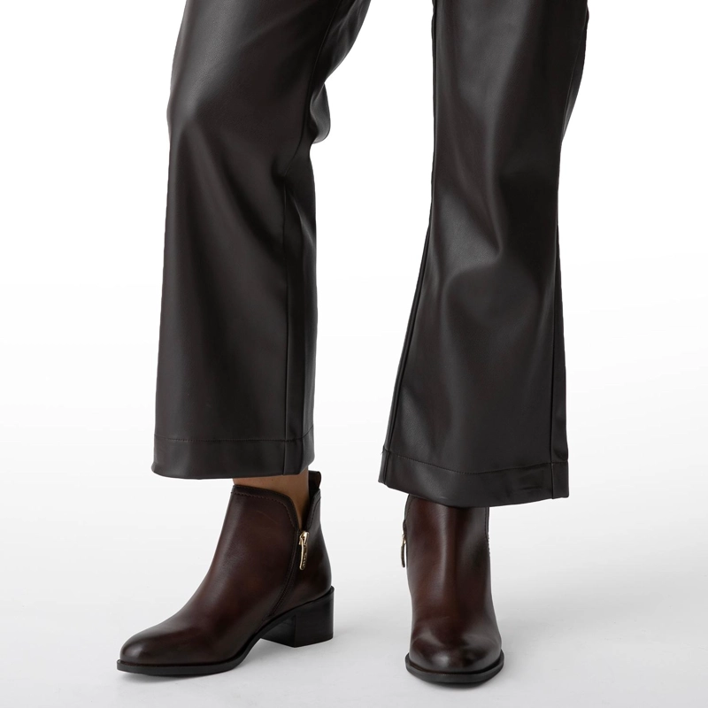 BOTIN DE CUERO MUJER GACEL CHOCOLATE ENYA - 2