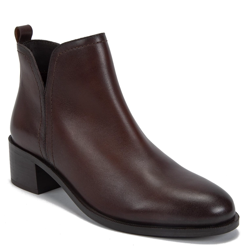 BOTIN DE CUERO MUJER GACEL CHOCOLATE ENYA - 3