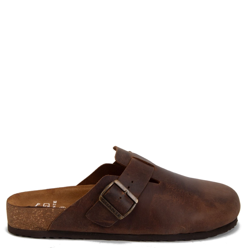 SANDALIA DE CUERO HOMBRE GUANTE CHOCOLATE CRETA - 1