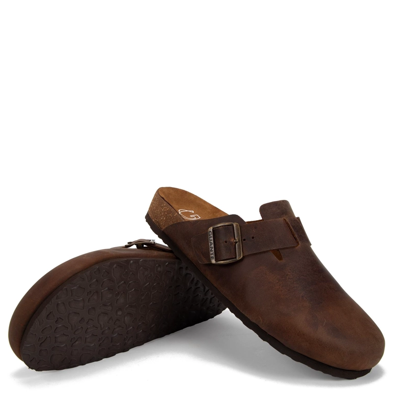 SANDALIA DE CUERO HOMBRE GUANTE CHOCOLATE CRETA - 4