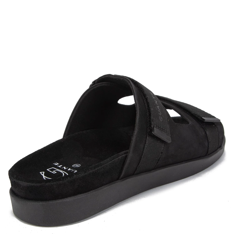 SANDALIA SEMI ABIERTA DE CUERO HOMBRE GUANTE NEGRO BERNA 0036438 - 5