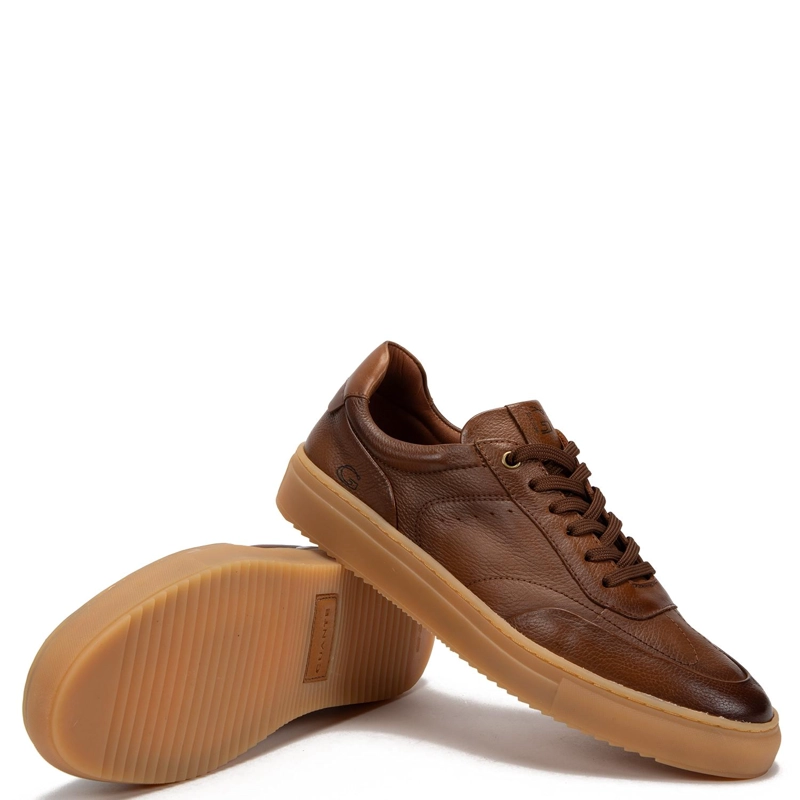 ZAPATILLA DE CUERO HOMBRE GUANTE CHOCOLATE FLORENCE - 4