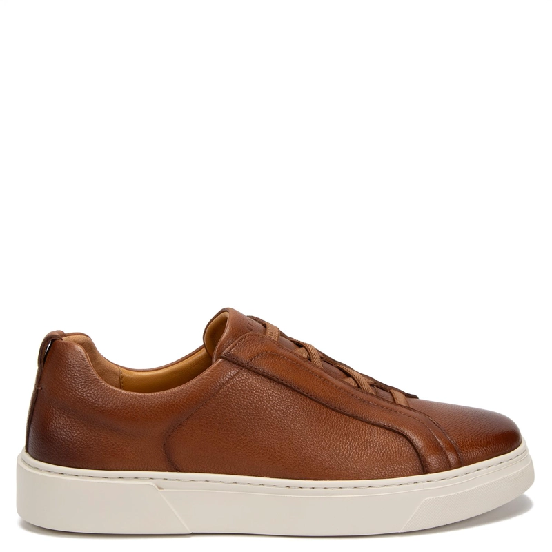 ZAPATILLA DE CUERO HOMBRE GUANTE CAMEL CHIPRE - 1