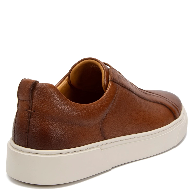 ZAPATILLA DE CUERO HOMBRE GUANTE CAMEL CHIPRE 0036367 - 5