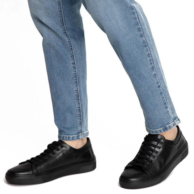 ZAPATILLA DE CUERO HOMBRE GUANTE NEGRO GERMANY 0036463 - 2