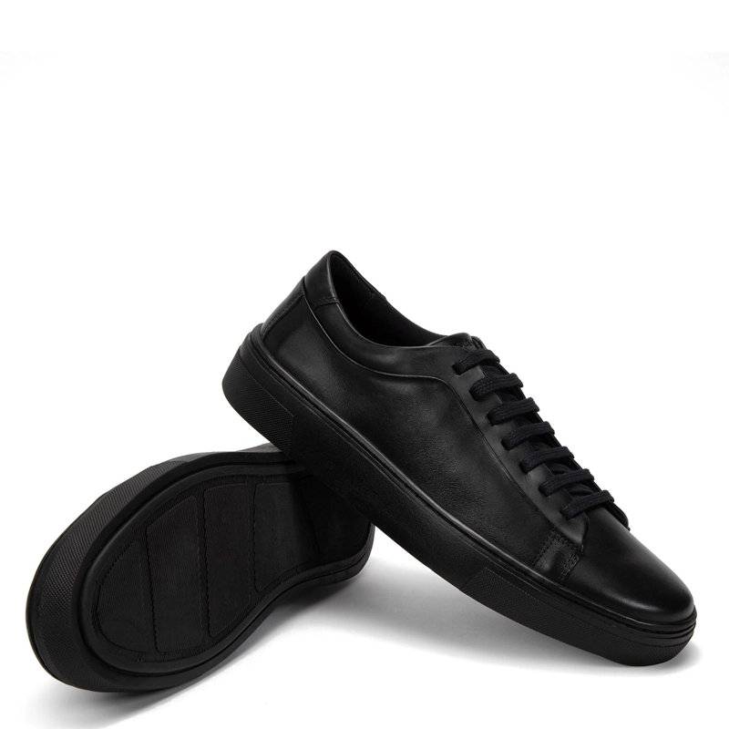 ZAPATILLA DE CUERO HOMBRE GUANTE NEGRO GERMANY 0036463 - 4