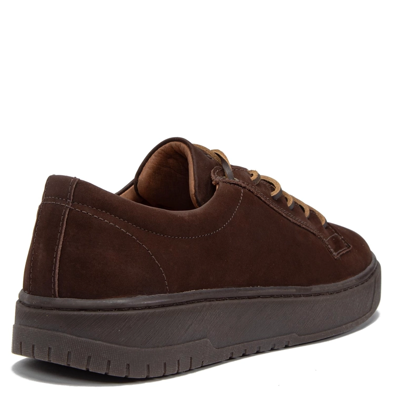 ZAPATILLA DE CUERO HOMBRE GUANTE CHOCOLATE HONG KONG 0036533 - 4
