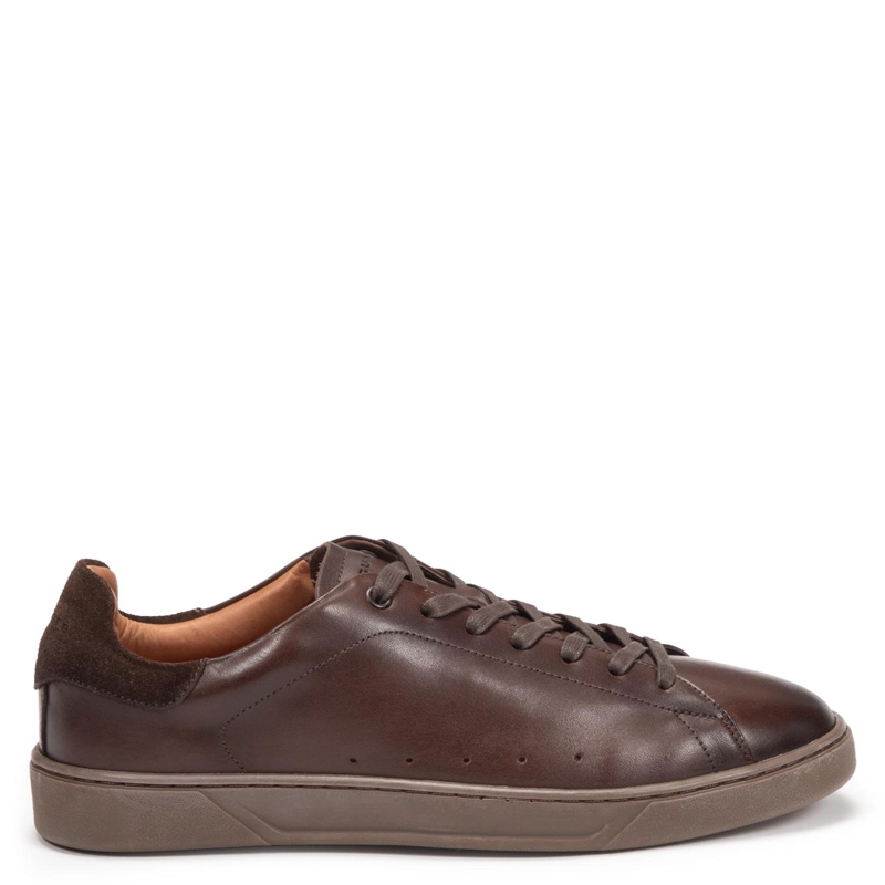 ZAPATILLA DE CUERO HOMBRE GUANTE CHOCOLATE SOHO 0036547 - 1
