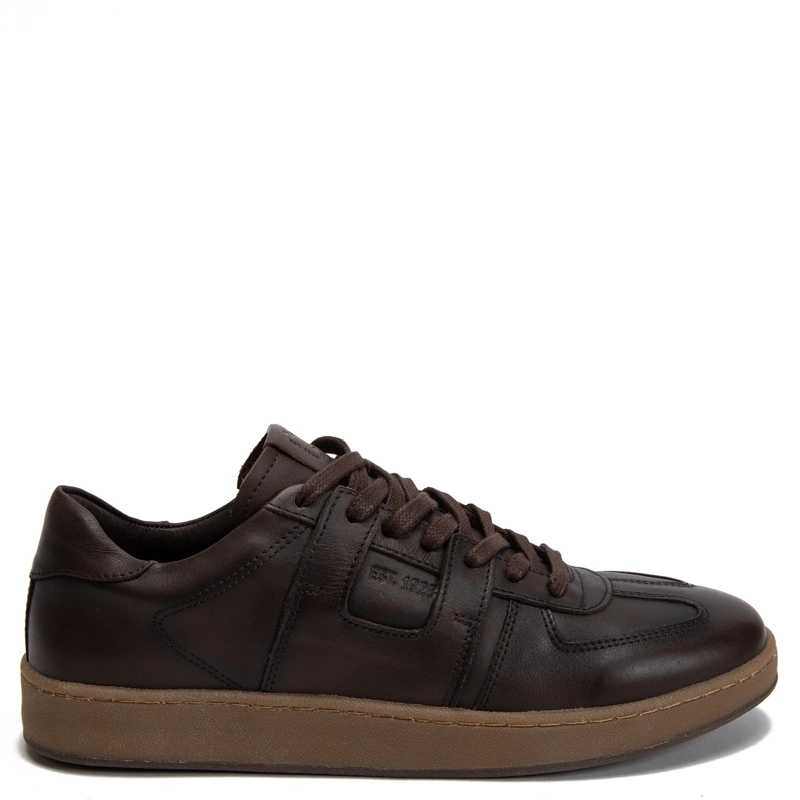 ZAPATILLA DE CUERO HOMBRE GUANTE CHOCOLATE BRONX 0036537 - 1