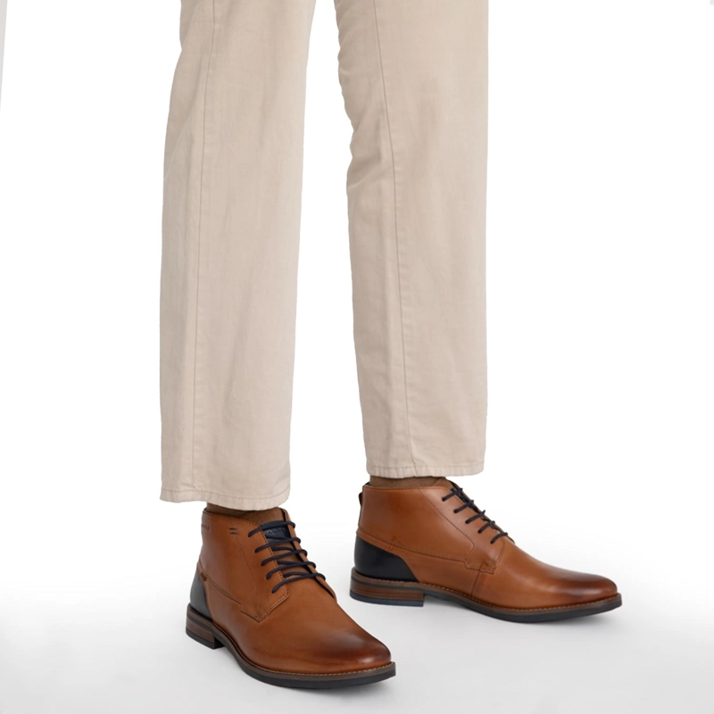 BOTIN DE CUERO HOMBRE GUANTE CAMEL TASK 0036223 - 2