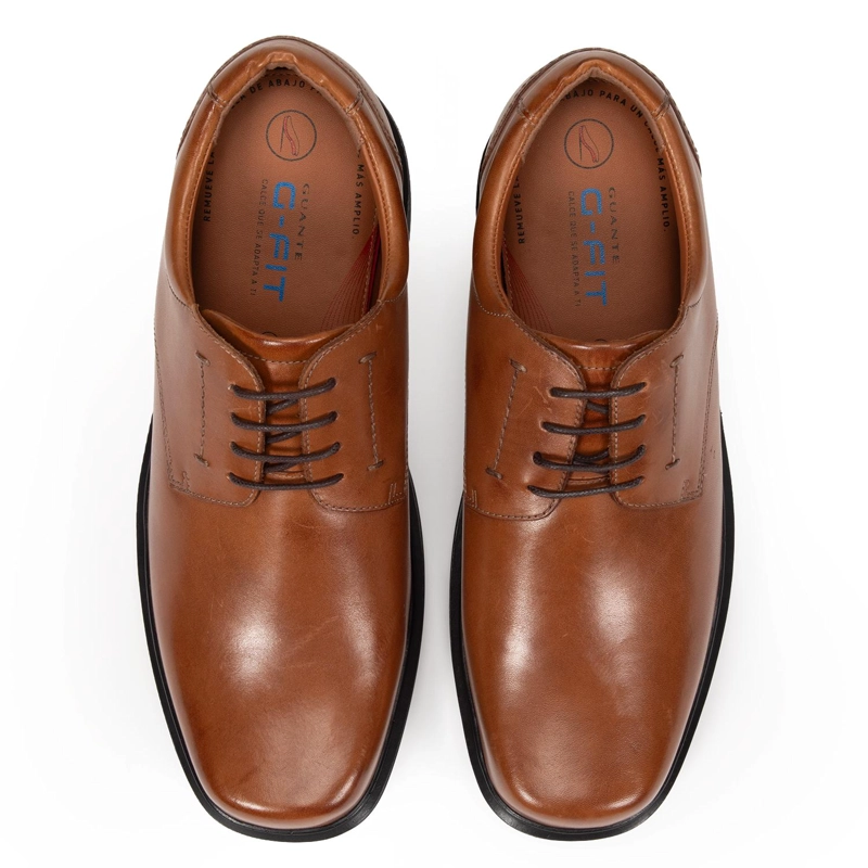 ZAPATO DE CUERO HOMBRE GUANTE CAMEL CARDIFF 0036362 - 3