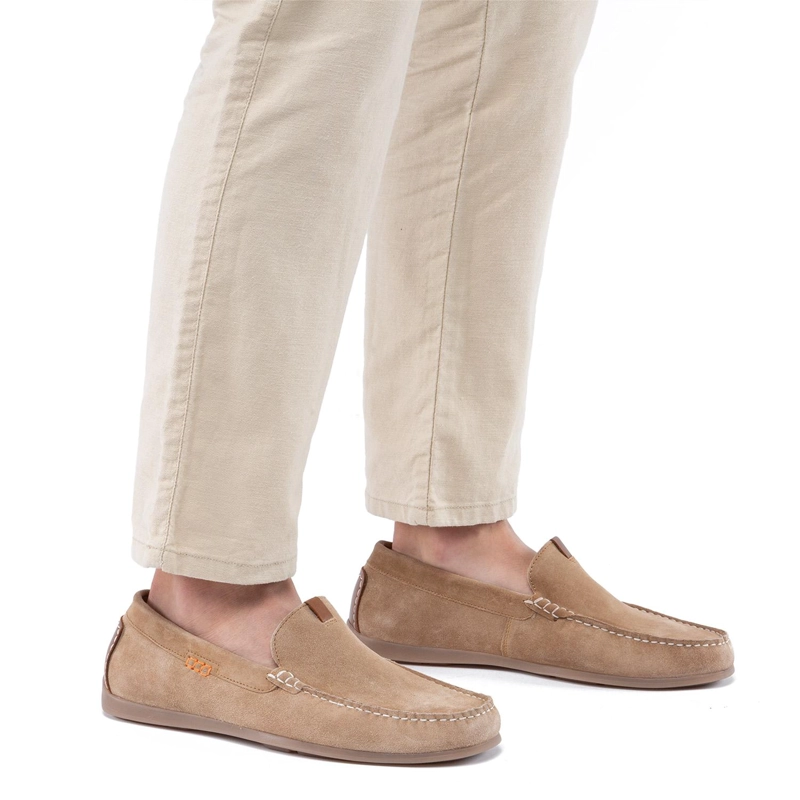 MOCASIN DE CUERO HOMBRE GUANTE ARENA CAYENNE 0035959 - 2