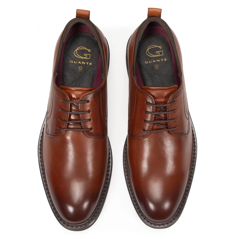 ZAPATO DE CUERO HOMBRE GUANTE WHISKY VILOS 0036503 - 3