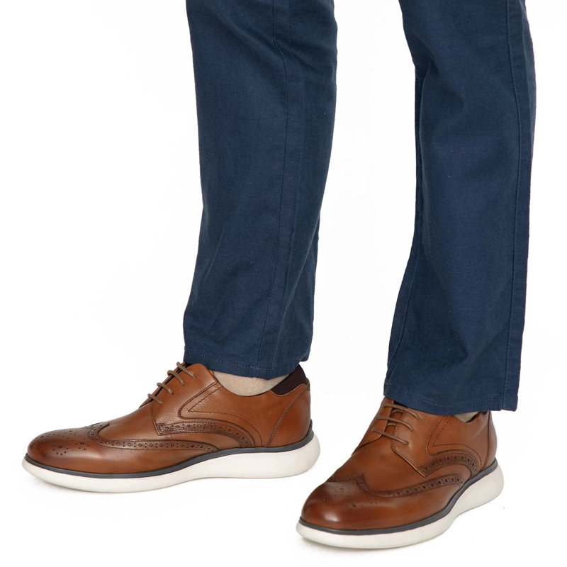 ZAPATO DE CUERO HOMBRE GUANTE CAMEL FEZ - 2