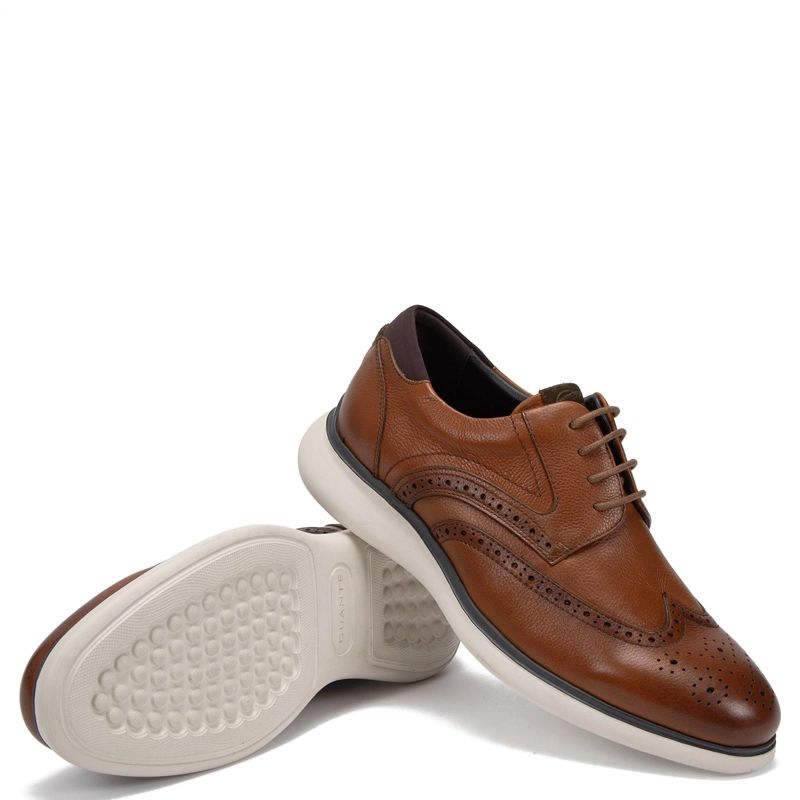 ZAPATO DE CUERO HOMBRE GUANTE CAMEL FEZ - 4