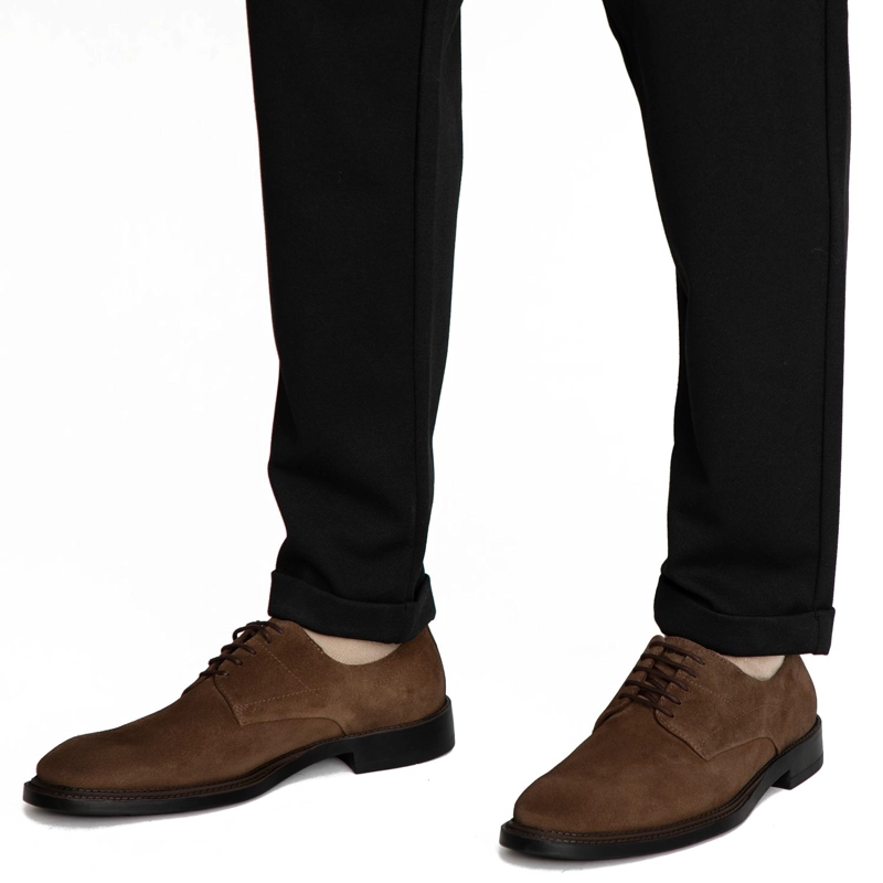 ZAPATO DE CUERO HOMBRE GUANTE CAFE LISBOURN 0036397 - 2