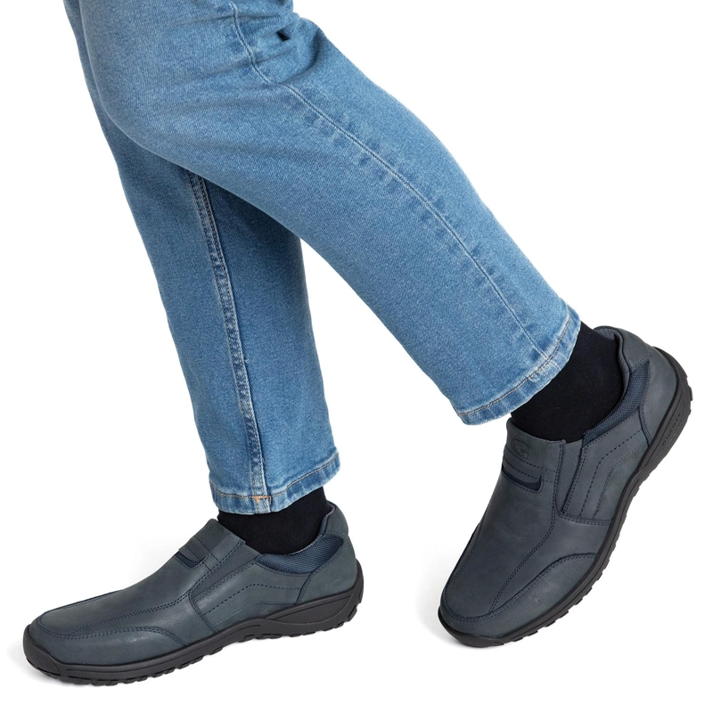 ZAPATO DE CUERO HOMBRE GUANTE AZUL COWELL 0036252 - 2