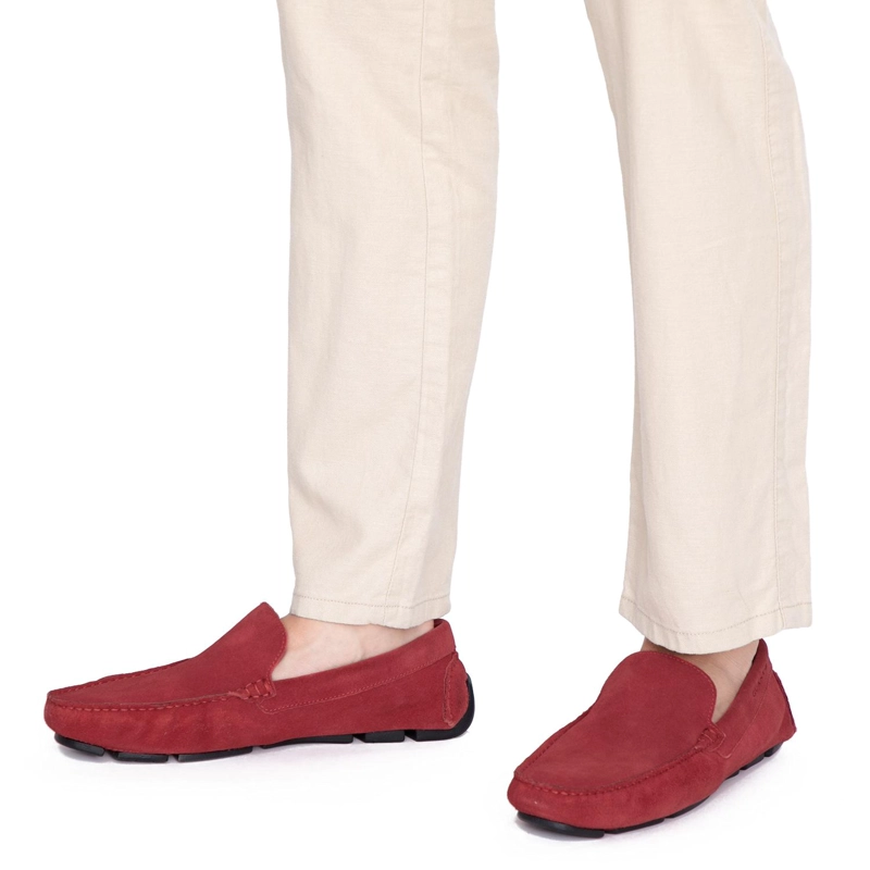 MOCASIN DE CUERO HOMBRE GUANTE ROJO COSTA RICA - 2