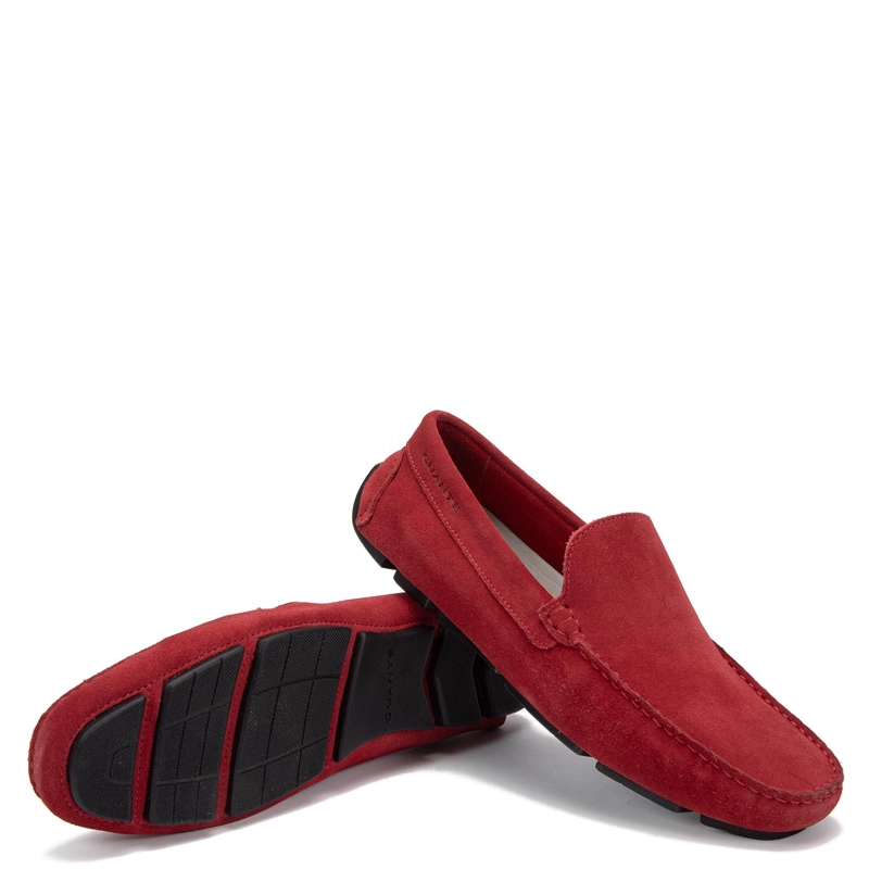 MOCASIN DE CUERO HOMBRE GUANTE ROJO COSTA RICA - 4
