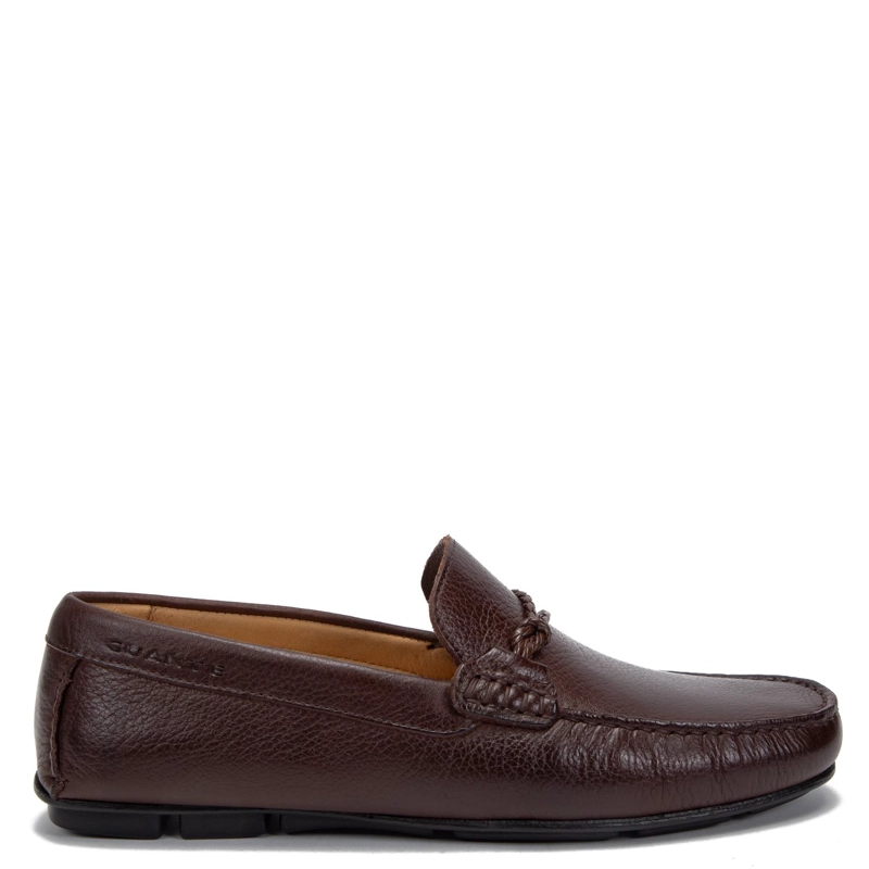 MOCASIN DE CUERO HOMBRE GUANTE CHOCOLATE ANCONA - 1