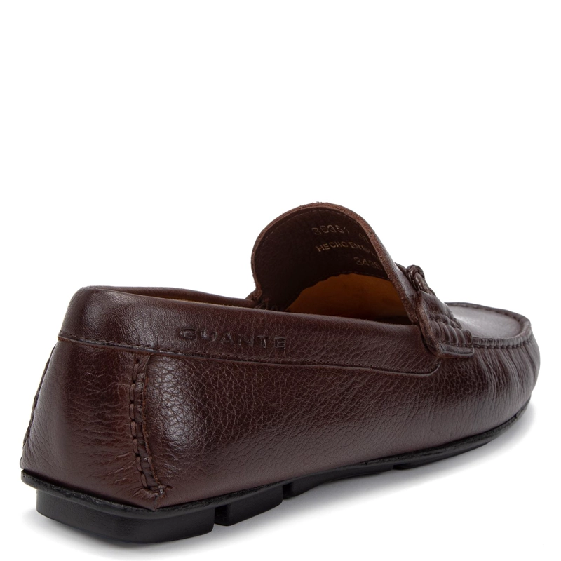 MOCASIN DE CUERO HOMBRE GUANTE CHOCOLATE ANCONA - 5