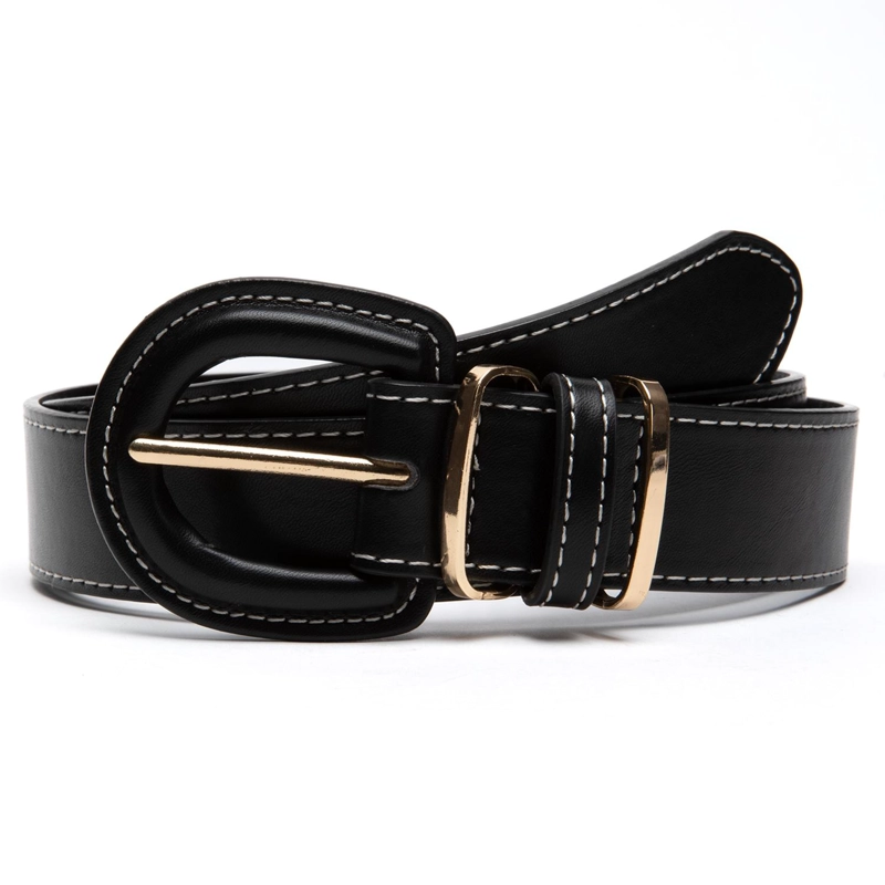 CINTURON MUJER GACEL NEGRO ANCHO 30MM - 1