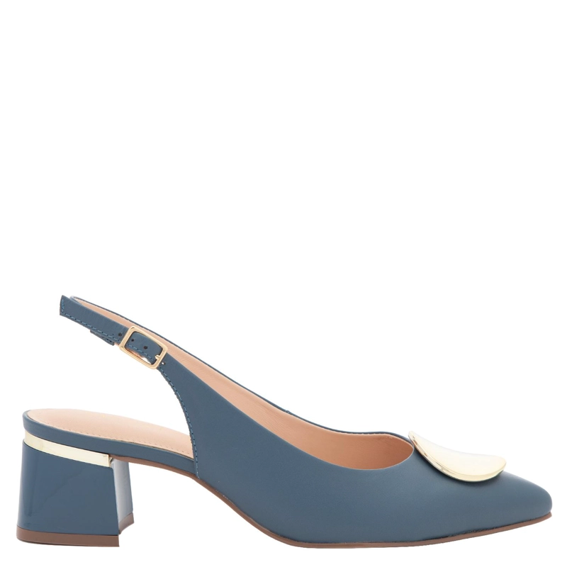 ZAPATO DE CUERO MUJER GACEL AZUL CIARA - 1