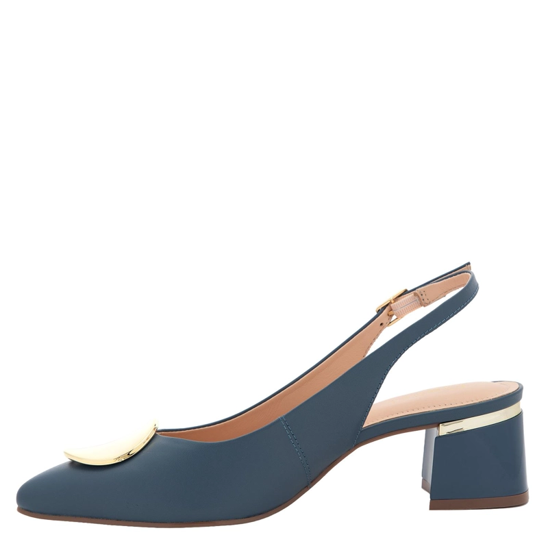 ZAPATO DE CUERO MUJER GACEL AZUL CIARA - 3