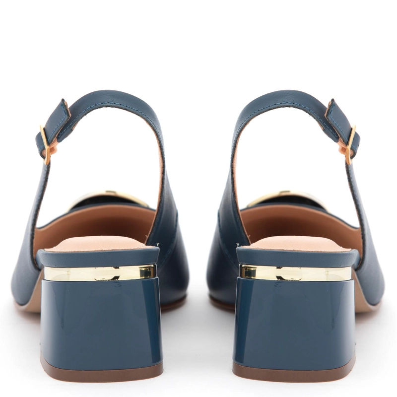 ZAPATO DE CUERO MUJER GACEL AZUL CIARA - 5