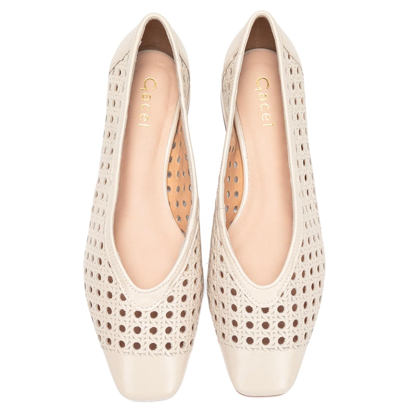 ZAPATO DE CUERO MUJER GACEL CRUDO ANDRE - 4