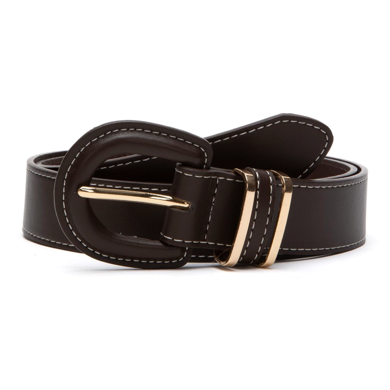 CINTURON MUJER GACEL CHOCOLATE ANCHO 30MM - 1