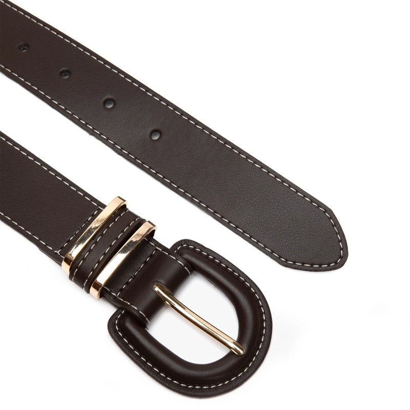 CINTURON MUJER GACEL CHOCOLATE ANCHO 30MM - 2