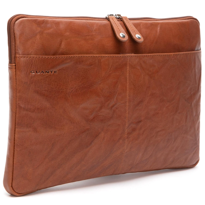 FUNDA NOTEBOOK DE CUERO HOMBRE GUANTE BRANDY - 3