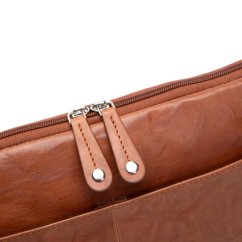 FUNDA NOTEBOOK DE CUERO HOMBRE GUANTE BRANDY - 5