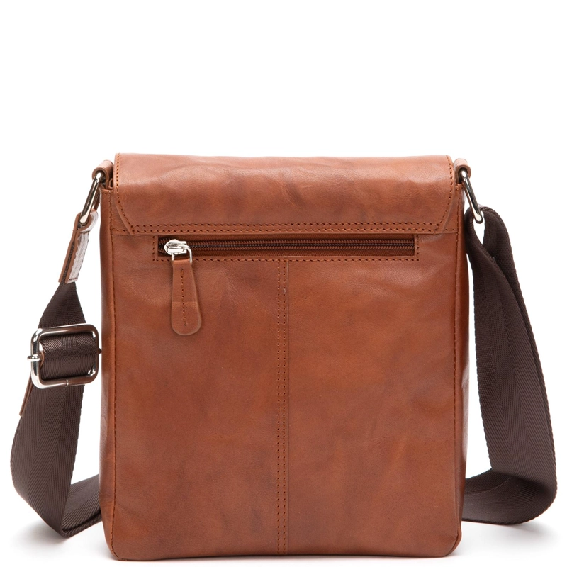 MORRAL DE CUERO HOMBRE GUANTE BRANDY - 3