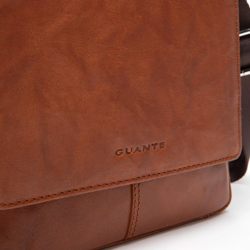 MORRAL DE CUERO HOMBRE GUANTE BRANDY - 5