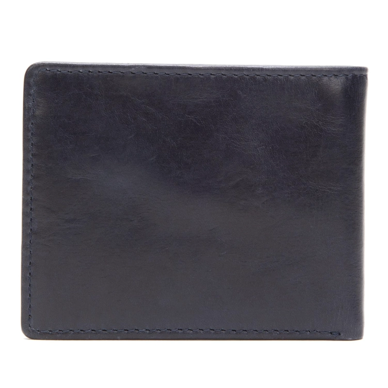 BILLETERA DE CUERO HOMBRE GUANTE AZUL CON TARJETERO BI490 - 2