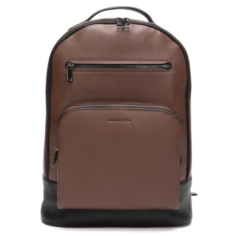 MOCHILA DE CUERO HOMBRE GUANTE CHOCOLATE - 1