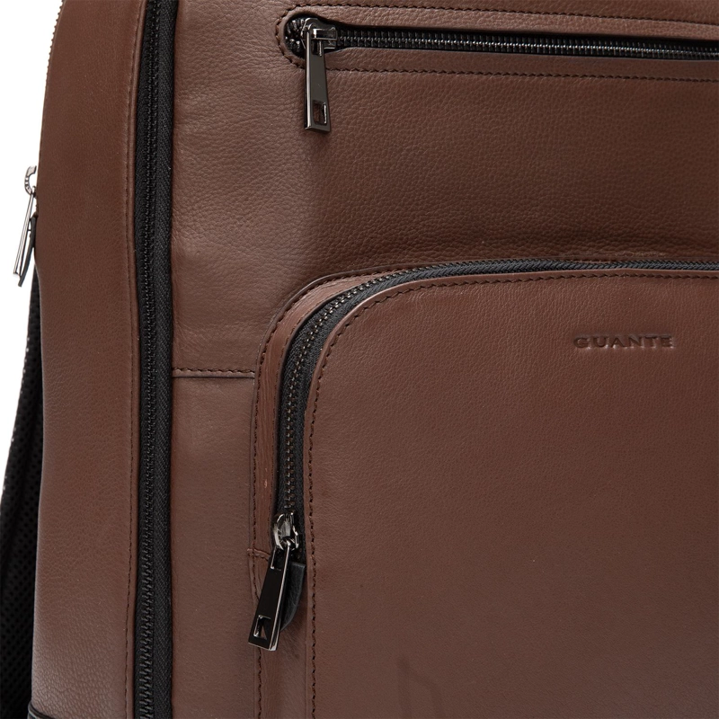 MOCHILA DE CUERO HOMBRE GUANTE CHOCOLATE - 4